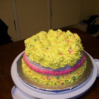 Rosettes Birthday cake for a friend of mine.