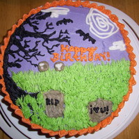 Halloween Cake This is my best cake yet, so much fun!