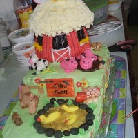 Farm Cake Farm Cake for my daughters 3rd Birthday