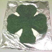 St Pattys Day Shamrock cake with buttercream