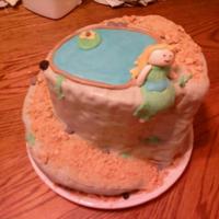 Cathy's Mountain First attempt at a carved spiral cake, fondant did not like me with this cake