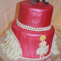 Marilyn Customer requested this Marilyn Monroe cake, i am not sure who the original artist is.. Marilyn herself is not as good as the original, but...