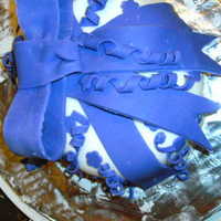 1St Cake Of Wilton Iii This is my cake for the 1st half of Wilton 3. It is regular Wilton fondant and spice cake underneath.