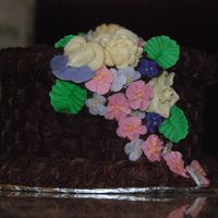 Final Exam - Chocolate Basket This is from Wilton Course II. The basket weave was so intimidating but our instructor was great and now I like making basket cakes!