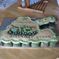 Army Tank Cupcake Cake cupcake cake