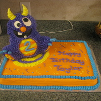 Monster Cake monster cake. I did not add the arms yet. waiting till I deliver it to add. Have fun making it but took a long time. tfl