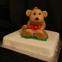 Monkey rice krispie monkey on cake