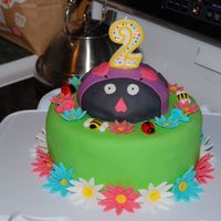 Lady Bug I made this cake for my daughters 2nd Birthday!