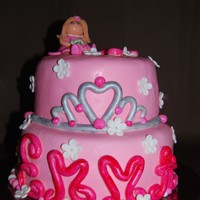 Princess Cake With A Ballerina made for my daughters 4th birthday