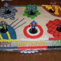 Marvel Heroes The mother brought me the figures and I thought they all needed their own distinct spot.