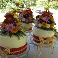 3 Separated Tiered Cake My first wedding cake.
