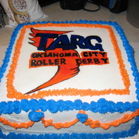 Rollergirl Cake I made this cake for the last bout of the season it was delicious!