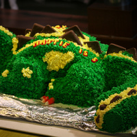 3D Dinosaur Cake 