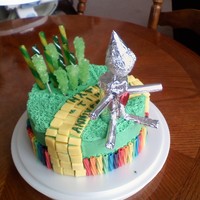 10Th Anniversary Cake After doing research and finding out that the 10th wedding anniversary is, officially, the "Tin" anniversary, I decided to make a...