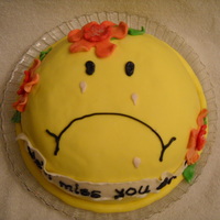 Sad For Bri "Frowny" face done for office of employee leaving