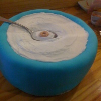 Bowl Of Cereal With The Last Cheerio This is my moms Birthday cake. As kids, we would save our last cheerio for my mom. It began with my brothers and it carried on to me. So I...