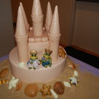 Sand Caslte Wedding Cake This was for a friends wedding, she had a beach theme. The sand castle was for the cutting of the cake but the guests had the cupcakes, 144...