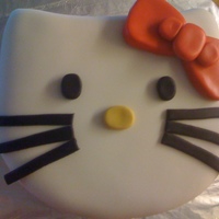 Hello Kitty Cake This was for a friends Bday that loves Hello Kitty. I am pleased to say she was not only shocked but Loved it.