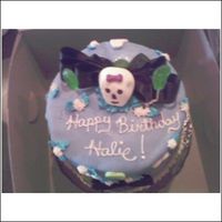 Skull Cake this was an idea dreamed up by a customer that I brought to life for her. It is not my favorite but its ok, mmf, halloween candy white...