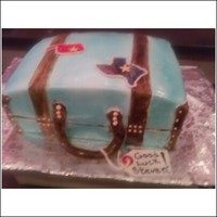 3D Suitcase Cake This was for a co-worker's moving away party. Its a WACC cake with buttercream coating and white Satin Ice fondant. It's my first...