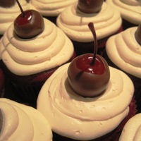 Chocolate Covered Cherry Red Velvet Cupcakes I made these for a birthday celebration at my office. These were a big hit.