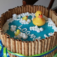 Duck Pond 10 inch chocolate with whipped buttercream. Thanks to all CCers for the inspiration.