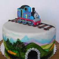 Thomas The Tan Engine Cake 