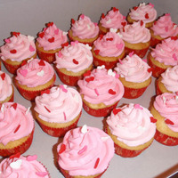 Valentine's Cupcakes I made these cupcakes for one of the local homeless shelters in my area. They were really happy to get them! They were vanilla cupcakes...