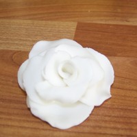 1St Attempt At A Flower Thought i would have a go at making sugarpaste flowers so here is my 1st attempt at a rose.