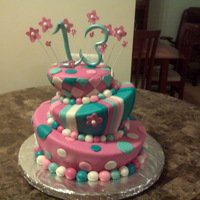 Surprise 13Th Birthday Topsy Turvy My first topsy turvy cake!!Vanilla pound cake with mmf and buttercream. All accents are made of fondant and gumpate. I can't wait to...