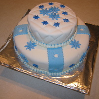 Blue And White first attempt at quilting