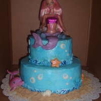 Mermaid Barbie Doll Cake 