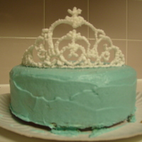 Princess Cake After getting the idea off of here, I made two of these. It was a lot of fun making the tiara out of royal icing...and it didn't break...