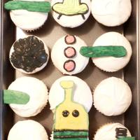 Doodlejump Cupcakes For those of you who do not know what Doodlejump is, it's the most addicting game ever! It's on Ipod Touch and the Iphone!
