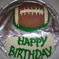 Football Birthday Cake My first ever cake.