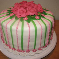 I Can't Wait Until Spring Cake! All fondant with white cake and lemon filling.