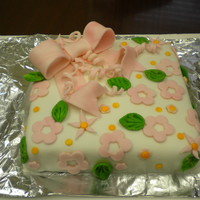 Fondant My First Fondant Cake. HOw Fun!