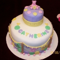 Baby Shower Cake First Hired Fondant cake.