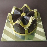 Wavy Top Birtdaycake Wavy top almond cake filled with champaign buttercream and decorated with marzipan