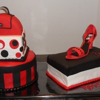 Shoe/shoe Box Birthday Cake This was my 1st attempt at a shoe and shoe box cake. I made it for my mom's bday. The shoe was easier than the shoe box! I learned a...