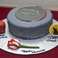 Twilight Eclipse I made this ice cream "cake" for my 9 yr old niece's birthday who is a huge Twilight fan. She was so excited she took a bite...