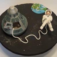 Space Walk Through Ossas 2010 I can't believe I won 1st place in the Special Techniques not on Cake category. I was so excited. Everything is fondant except for the...