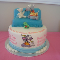 Toopy , Toopy.... Binoo, Binoo.... Inspired by yokko and inspireddecorator 's T&B cakes - THANK YOU!!!! A Toopy & Binoo cake for 2 little princesses! Had a...