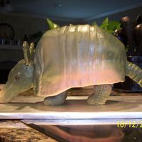 Steve's Armadillo Cake My take on the Steel Magnolias Armadillo Groom's Cake......... I wanted him to be laying down, but my husband insisted that he be...
