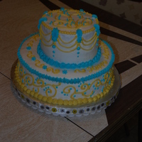 My Parent's 29Th Anniversary... This is my first tiered cake ever! I made it for my parent's 29th anniversary... I have only been decorating for a little over a month...