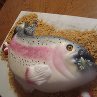 The Big Fish Made for my Father-in-Law's Birthday. Watched Susan Carberry's video.