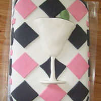 Bachlorette Martini Cake Made July 2009