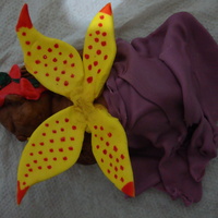 Baby Fairy this was my first ever gumpaste figurine! OMG it wasn't easy. Everything is hand made and formed... no molds for me!