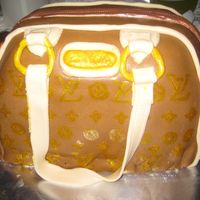 Louis Purse Cake Did this one for my sister's birthday. First time doing a purse cake. Used MMF.