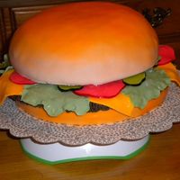 Labor Day Bbq Hamburger Cake This 3-D cake was made for a 2009 Labor Day block party. I am not a professional and have been teaching myself how to decorate cakes by...